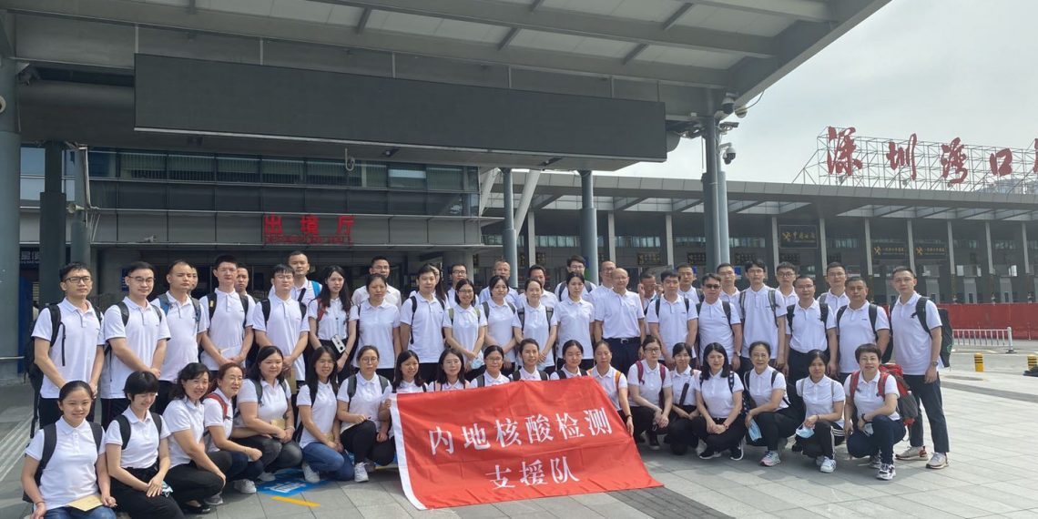 內地核酸檢測支援隊50名隊員专程赴港献力