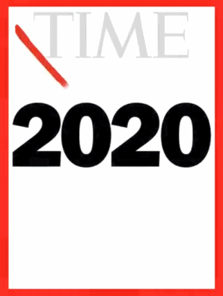 美国《时代周刊》最新封面给2020划红叉