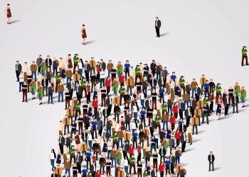 人群。例图。