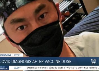 美国加州一护理人员接种辉瑞疫苗一周后确诊新冠