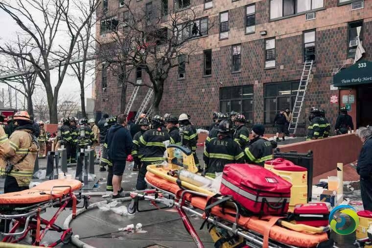 纽约布朗克斯住宅楼大火致19人死亡