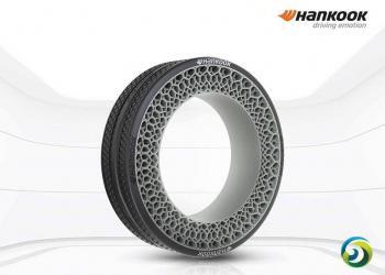 Hankook 展示仿生设计的未来派非充气概念轮胎