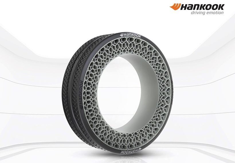 Hankook 展示仿生设计的未来派非充气概念轮胎