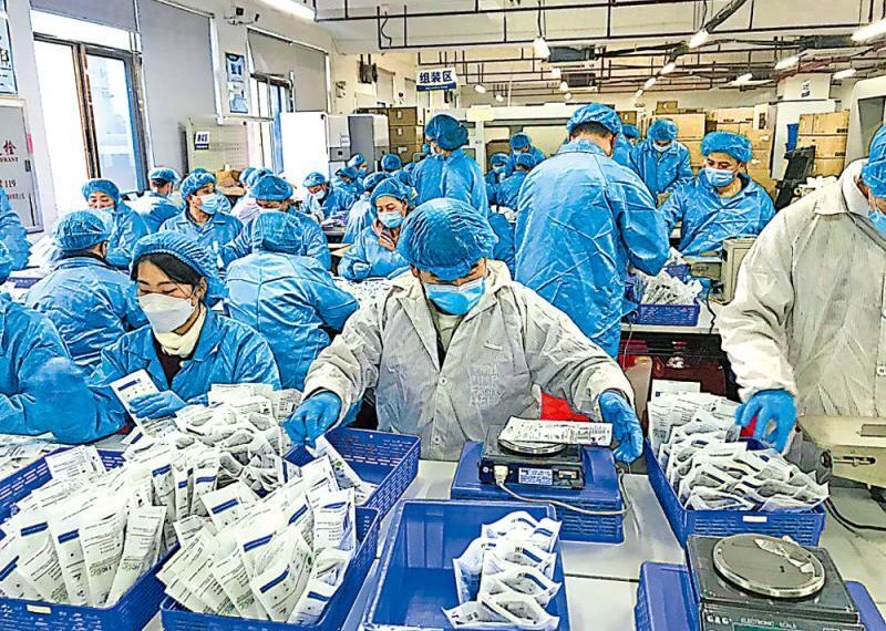 內地援港｜ 承擔1000餘萬份檢測包　穗企日夜開工助港抗疫