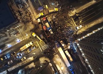 加拿大多地民众抗议升级　反对疫苗强制令　