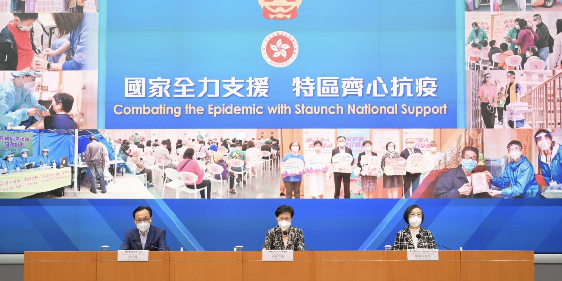 林郑月娥：香港疫情持续向好 暂无计划放宽外防输入