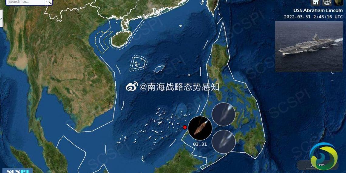 美航母打击群持续在南海活动