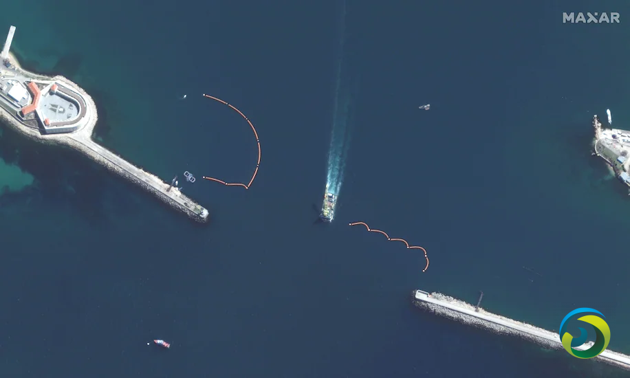 卫星图像显示俄在黑海基地部署军用海豚
