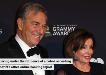 美国众议院议长佩洛西的丈夫酒驾被抓