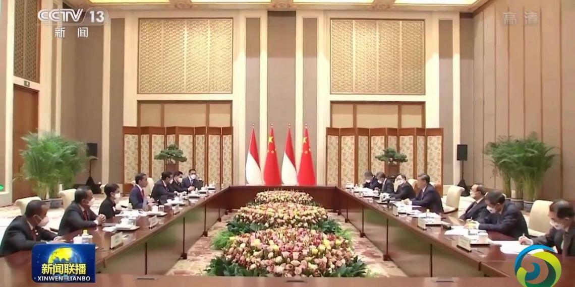 视频丨习近平同印度尼西亚总统佐科会谈