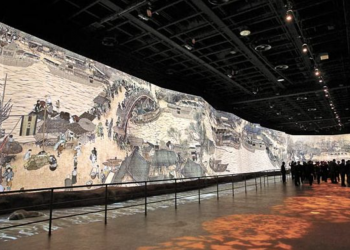 “流动的杰作-清明上河图”多媒体展在新西兰奥克兰举行