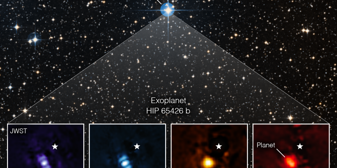 韦布空间望远镜拍摄到太阳系外行星直接图像