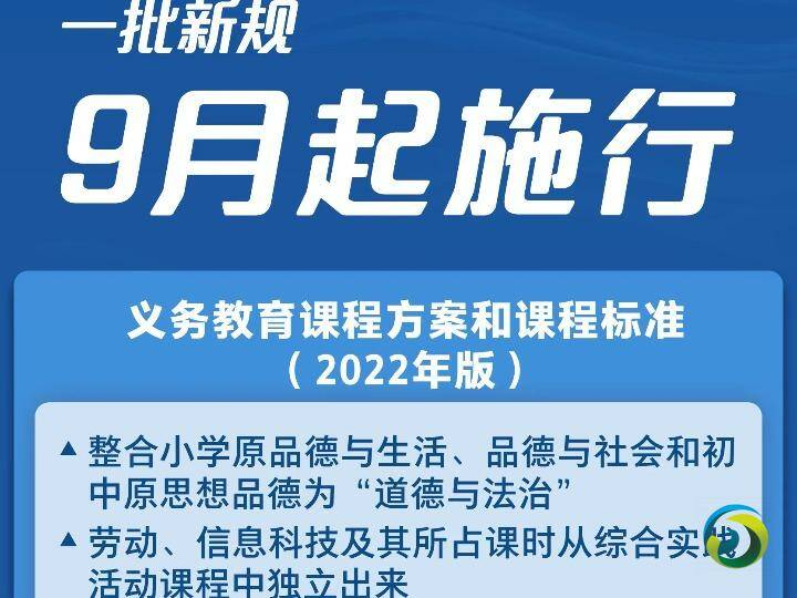 中国一批新规9月起施行