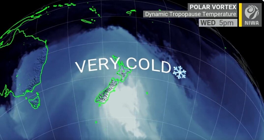 未来几天新西兰大部分地区将迎来极寒天气或雨雪