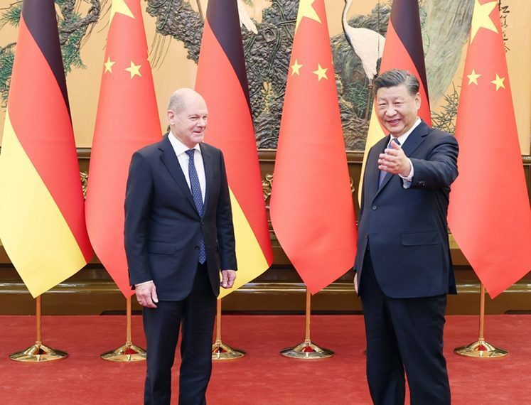 习近平会见德国总理朔尔茨