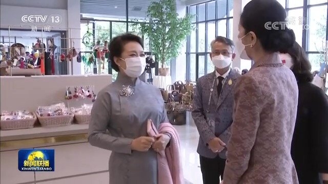 (视频)彭丽媛与其他领导人配偶参观大城府国家艺术博物馆