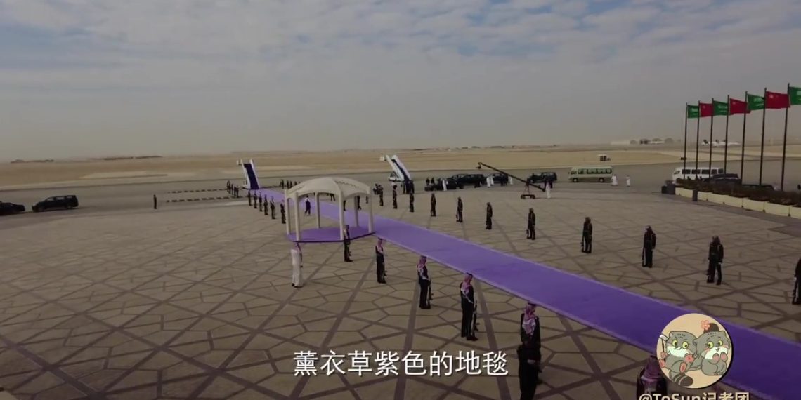 时政Vlog丨为什么沙特铺紫色地毯欢迎习主席？