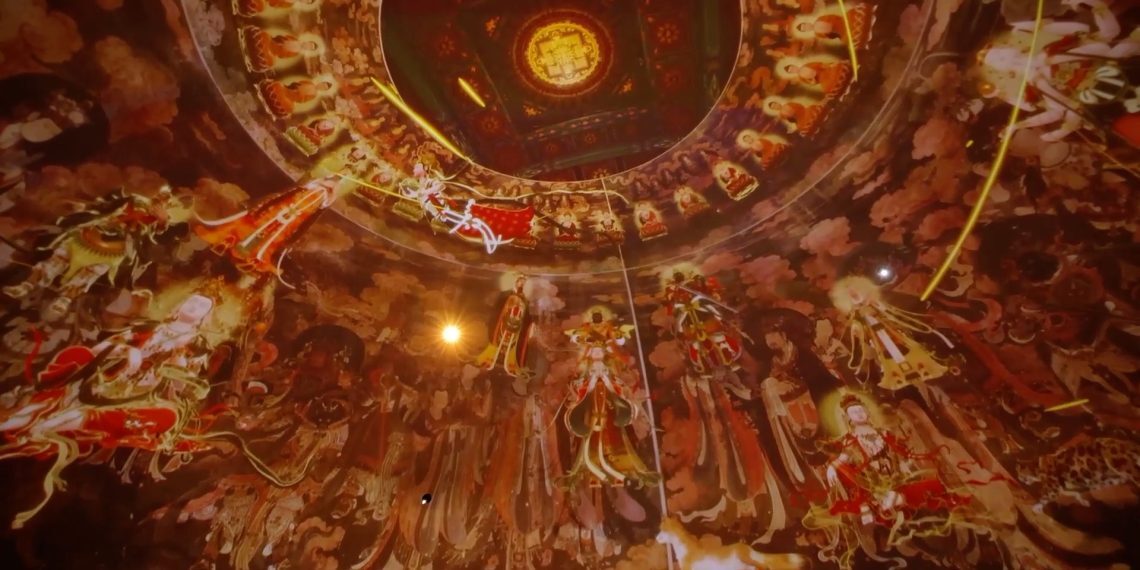 北京法海寺壁画主题沉浸式数字艺术展（+视频及精美大图）