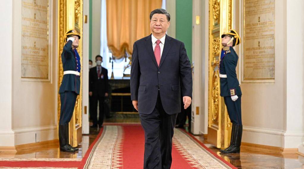 习近平抵克里姆林宫乔治大厅