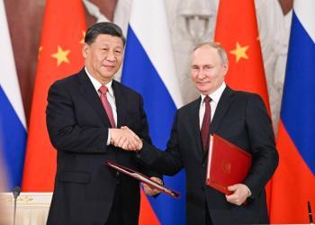 中国国家主席习近平与俄罗斯总统普京