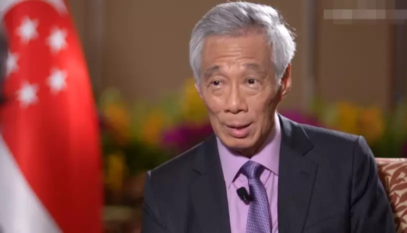 李显龙在央视的《高端访谈》