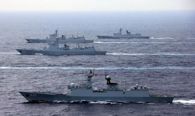 中国将于4月21日下午6点至4月23日早上8点在南海指定海域进行军事训练。禁止入境。