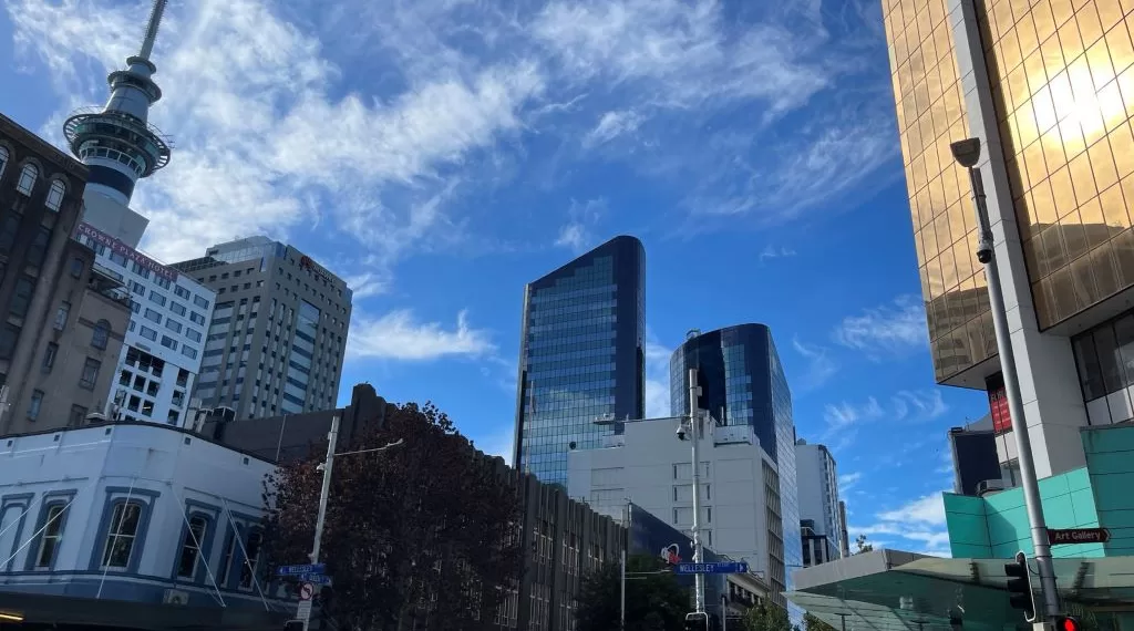 奥克兰市中心。