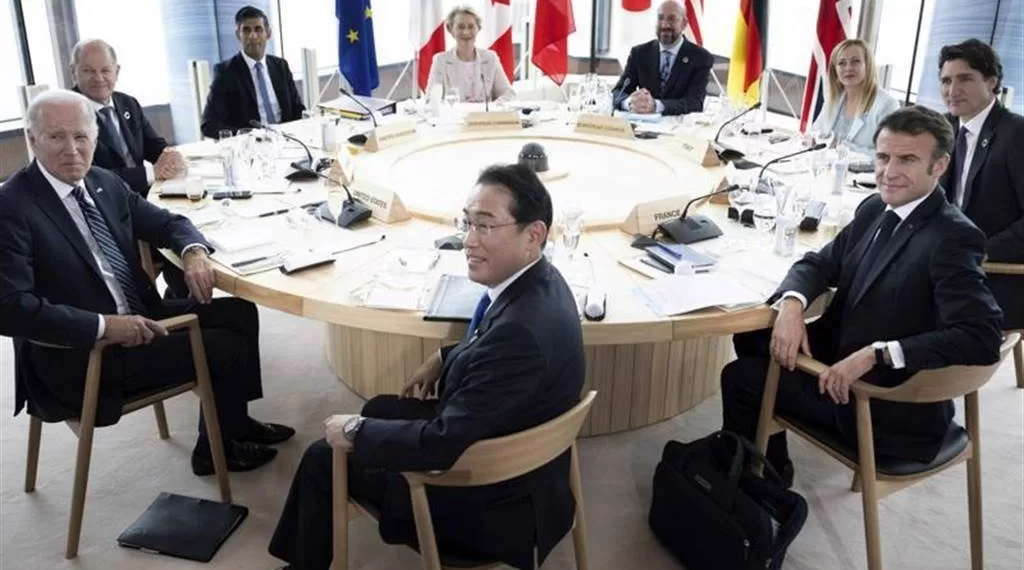 G7广岛峰会5月20日会议。