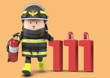 消防安全。例图