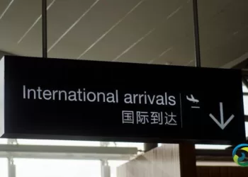 新西兰，国际抵达。