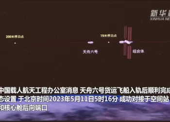 天舟六号货运飞船与空间站组合体完成交会对接