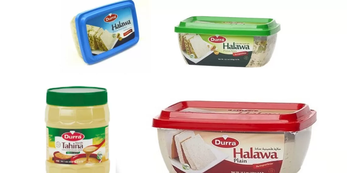 Durra 品牌 Tahina 和 Halawa Plain。