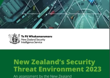 《2023 年安全威胁环境》（New Zealand’s Security Threat Environment 2023 ）报告封面截图。