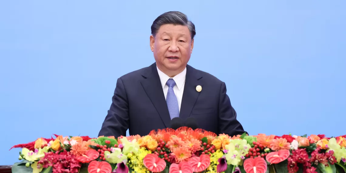 10月18日,中国国家主席习近平在北京人民大会堂出席第三届“一带一路”国际合作高峰论坛开幕式并发表主旨演讲。