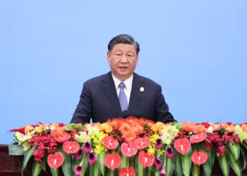 10月18日，中国国家主席习近平在北京人民大会堂出席第三届“一带一路”国际合作高峰论坛开幕式并发表主旨演讲。