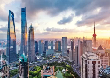 Aerial view of Shanghai Lujiazui. File photo.