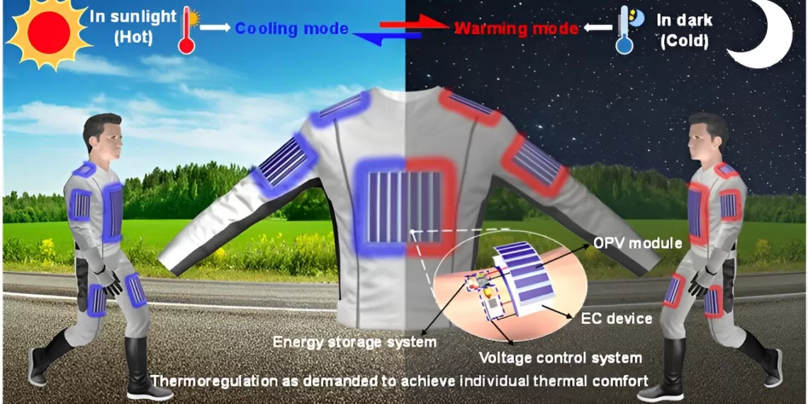 Solar-powered clothes, for the heat and cold