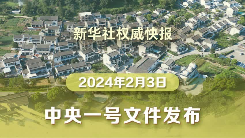 2024年中央一号文件公布 提出推进乡村全面振兴“路线图”