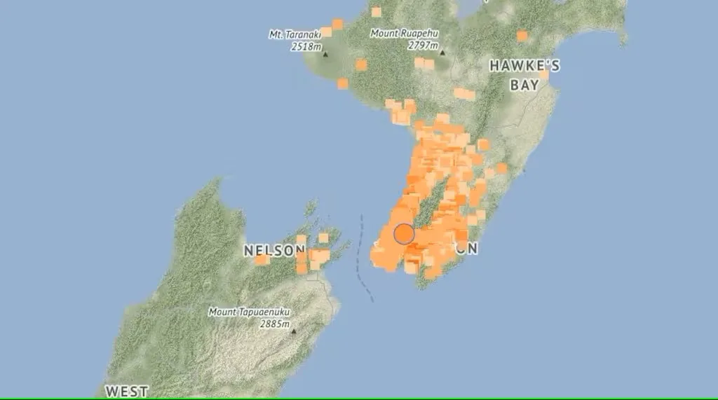 新西兰首都惠灵顿附近发生 4.7 级地震