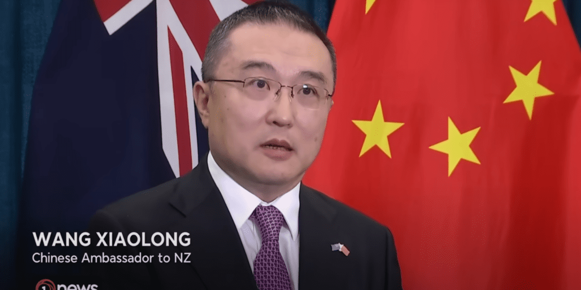王小龙大使就外长王毅访新接受新西兰电视一台采访