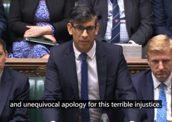 英相蘇納克就70至90年代血液污染醜聞公開道歉