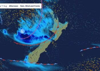 寒冷、潮湿、强风本周末袭击新西兰 下周初将再次出现降雨和降雪