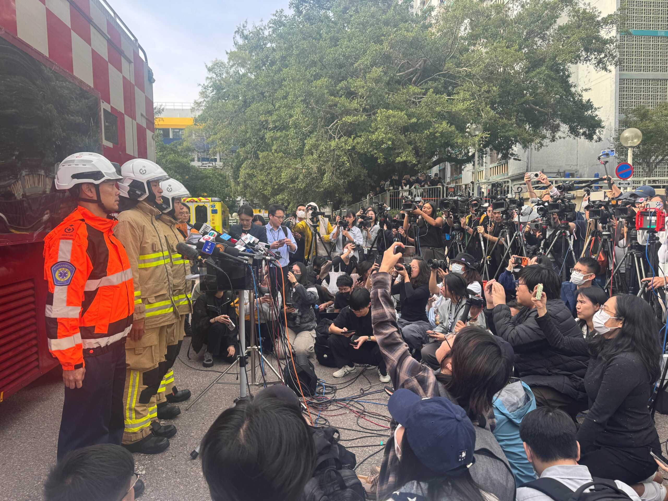 香港大埔宏福苑五级火警