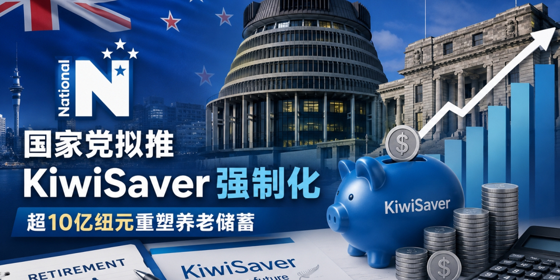 国家党拟推KiwiSaver强制化:超10亿纽元重塑养老储蓄