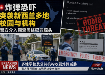 炸弹恐吓突袭新西兰多地校园与机构 警方介入调查网络犯罪源头