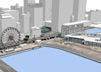 A 32m wheel with harbour views is proposed for Queens Wharf