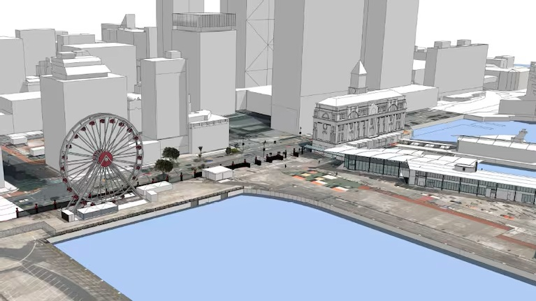A 32m wheel with harbour views is proposed for Queens Wharf